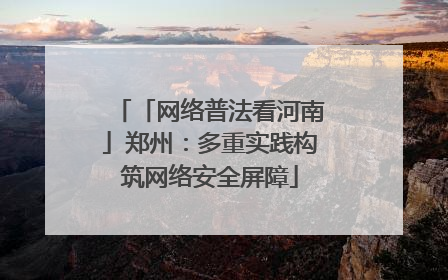 「网络普法看河南」郑州：多重实践构筑网络安全屏障