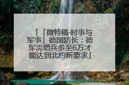 「微特稿·时事与军事」德国防长：德军需增兵多至6万才能达到北约新要求