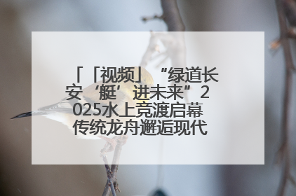 「视频」“绿道长安‘艇’进未来”2025水上竞渡启幕 传统龙舟邂逅现代赛艇演绎文旅新篇