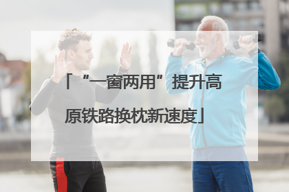 “一窗两用”提升高原铁路换枕新速度