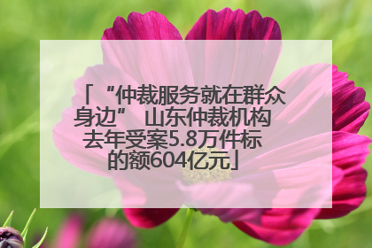 “仲裁服务就在群众身边” 山东仲裁机构去年受案5.8万件标的额604亿元