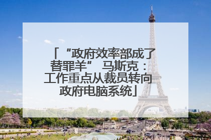 “政府效率部成了替罪羊” 马斯克：工作重点从裁员转向政府电脑系统