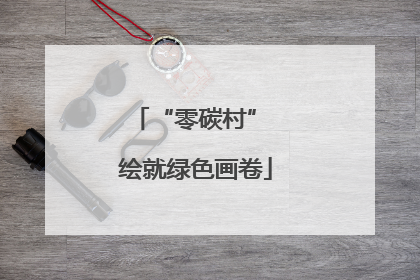 “零碳村” 绘就绿色画卷
