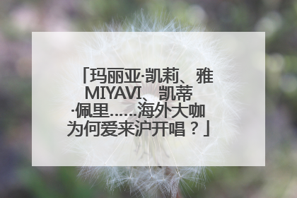 玛丽亚·凯莉、雅MIYAVI、凯蒂·佩里……海外大咖为何爱来沪开唱？