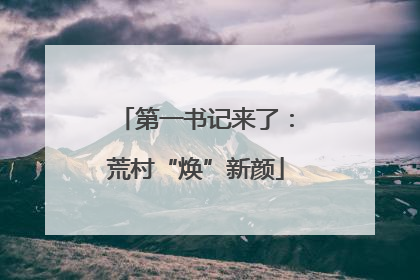 第一书记来了：荒村“焕”新颜
