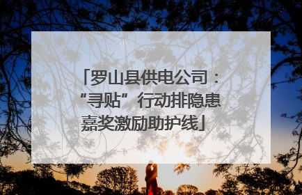 罗山县供电公司：“寻贴”行动排隐患 嘉奖激励助护线