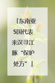 东南亚5国代表来汉寻江豚“保护处方”