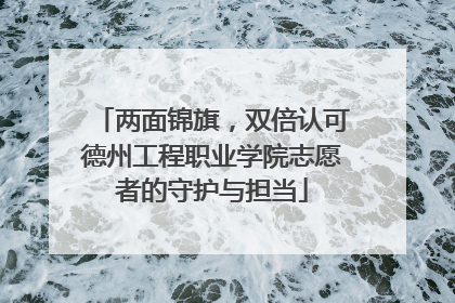 两面锦旗，双倍认可德州工程职业学院志愿者的守护与担当