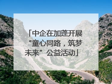 中企在加蓬开展“童心同路，筑梦未来”公益活动