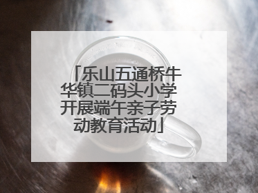 乐山五通桥牛华镇二码头小学开展端午亲子劳动教育活动