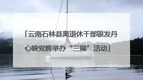 云南石林县离退休干部银发丹心映党辉举办“三展”活动