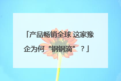 产品畅销全球 这家豫企为何“钢钢滴”？