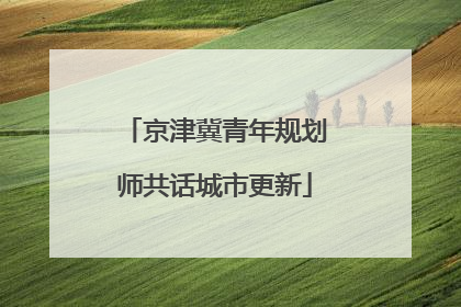 京津冀青年规划师共话城市更新