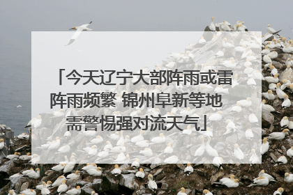今天辽宁大部阵雨或雷阵雨频繁 锦州阜新等地需警惕强对流天气