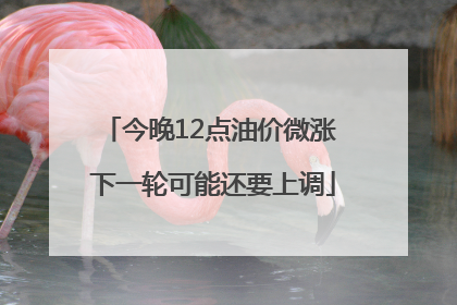 今晚12点油价微涨 下一轮可能还要上调