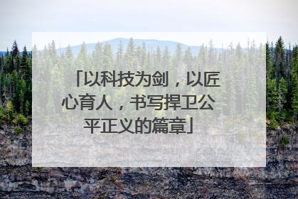 以科技为剑，以匠心育人，书写捍卫公平正义的篇章