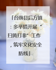 台前县后方镇：多举措开展“扫黄打非”工作，筑牢文化安全防线