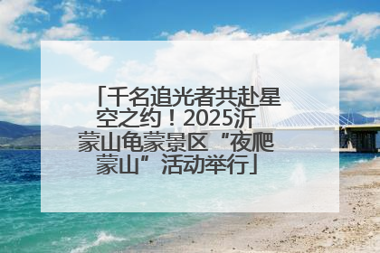 千名追光者共赴星空之约！2025沂蒙山龟蒙景区“夜爬蒙山”活动举行
