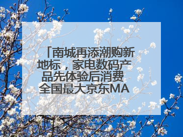 南城再添潮购新地标，家电数码产品先体验后消费 全国最大京东MALL开业