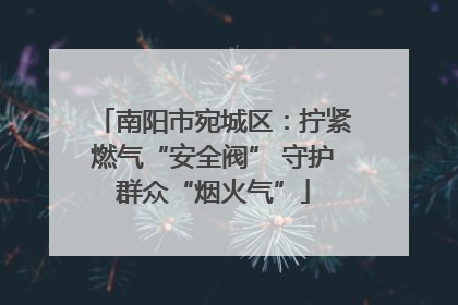 南阳市宛城区：拧紧燃气“安全阀” 守护群众“烟火气”