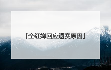 全红婵回应退赛原因