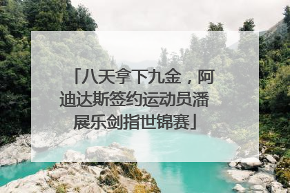 八天拿下九金，阿迪达斯签约运动员潘展乐剑指世锦赛