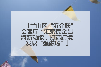 兰山区“沂企联”会客厅：汇聚民企出海新动能，打造跨境发展“强磁场”