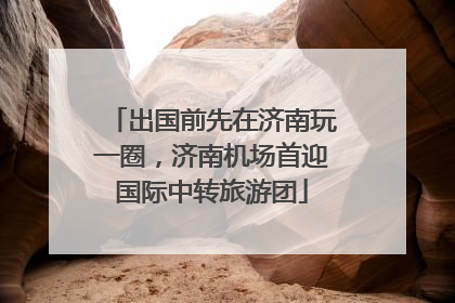 出国前先在济南玩一圈，济南机场首迎国际中转旅游团