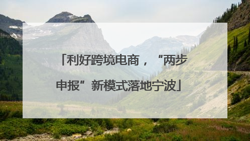 利好跨境电商，“两步申报”新模式落地宁波