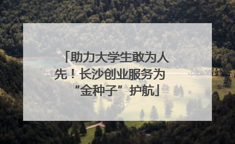 助力大学生敢为人先！长沙创业服务为“金种子”护航