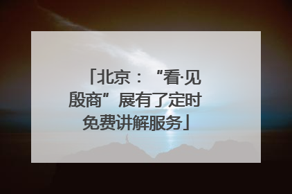 北京：“看·见殷商”展有了定时免费讲解服务