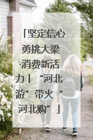 坚定信心 勇挑大梁·消费新活力丨“河北游”带火“河北购”