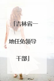 吉林省一地任免领导干部