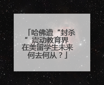 哈佛遭“封杀”震动教育界 在美留学生未来何去何从？