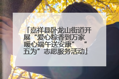 嘉祥县卧龙山街道开展“爱心粽香到万家 暖心端午送安康” “五为”志愿服务活动