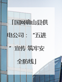 国网确山县供电公司：“五进”宣传 筑牢安全防线