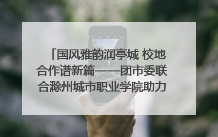 国风雅韵润亭城 校地合作谱新篇——团市委联合滁州城市职业学院助力传统文化“破圈”绽放