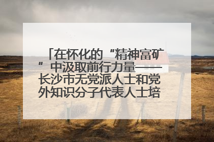 在怀化的“精神富矿”中汲取前行力量——长沙市无党派人士和党外知识分子代表人士培训班在怀化圆满举办