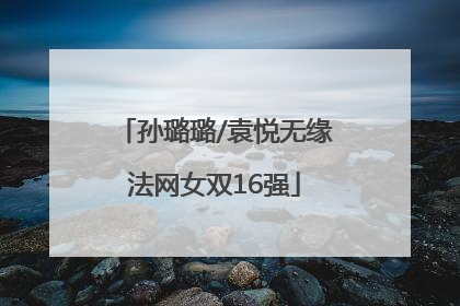 孙璐璐/袁悦无缘法网女双16强