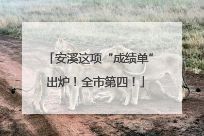 安溪这项“成绩单”出炉！全市第四！