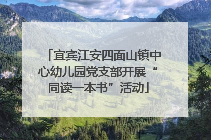 宜宾江安四面山镇中心幼儿园党支部开展“同读一本书”活动