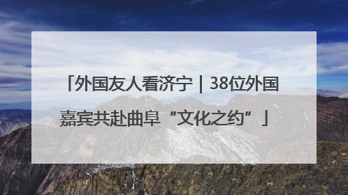 外国友人看济宁｜38位外国嘉宾共赴曲阜“文化之约”