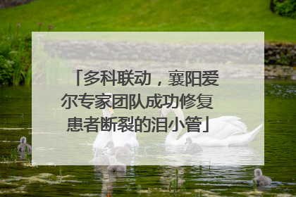 多科联动，襄阳爱尔专家团队成功修复患者断裂的泪小管