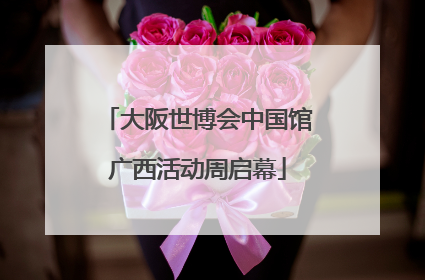 大阪世博会中国馆广西活动周启幕