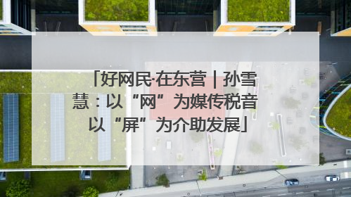 好网民·在东营｜孙雪慧：以“网”为媒传税音 以“屏”为介助发展