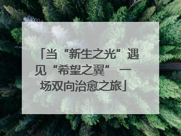 当“新生之光”遇见“希望之翼” 一场双向治愈之旅