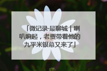 微记录·最聊城｜喇叭响起，老贾带着他的九平米银幕又来了