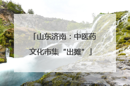 山东济南：中医药文化市集“出摊”