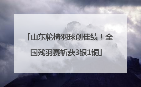 山东轮椅羽球创佳绩！全国残羽赛斩获3银1铜