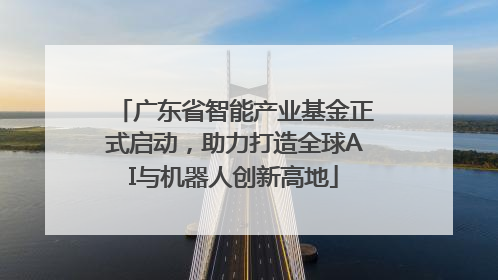 广东省智能产业基金正式启动，助力打造全球AI与机器人创新高地